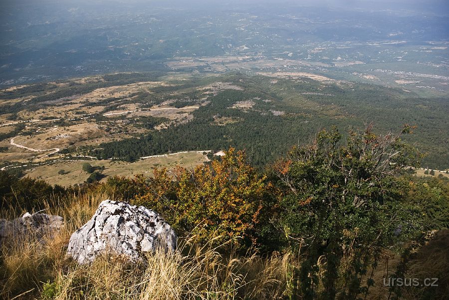 IMGP9252-2.jpg - Přestože je teprve začátek září, tak v této nadmořské výšce se již stromy barví do podzimního hávu.