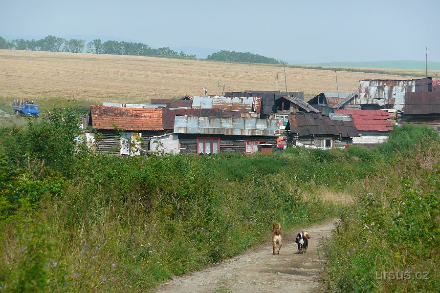 P1020489.JPG - Posléze se před námi vynořuje i podivná osada.